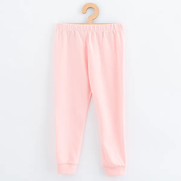 Detské bavlnené pyžamko New Baby pink bear 128/134