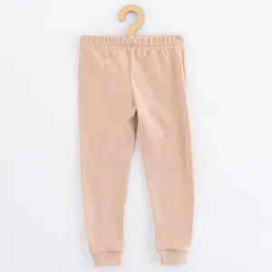 Detské bavlnené pyžamko New Baby beige dino 128/134