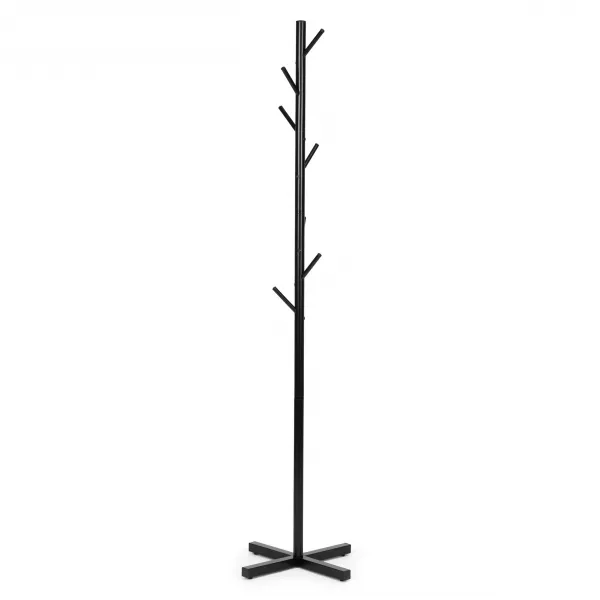 Stojanový kovový vešiak so 7 háčikmi, 177 cm,