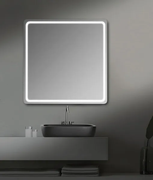SAPHO - Zrkadlo NYX s LED osvetlením 800x800 NY080