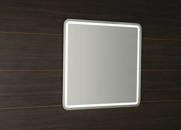 SAPHO - Zrkadlo NYX s LED osvetlením 800x800 NY080