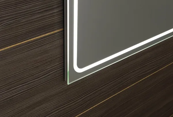 SAPHO - Zrkadlo GEMINI s LED osvetlením 900x900 GM092