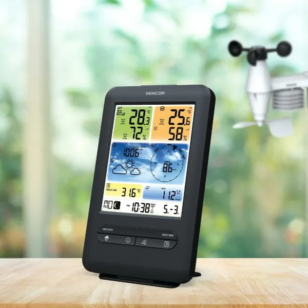 SENCOR SWS 9898 meteostanica s bezdrôtovým snímačom 5v1