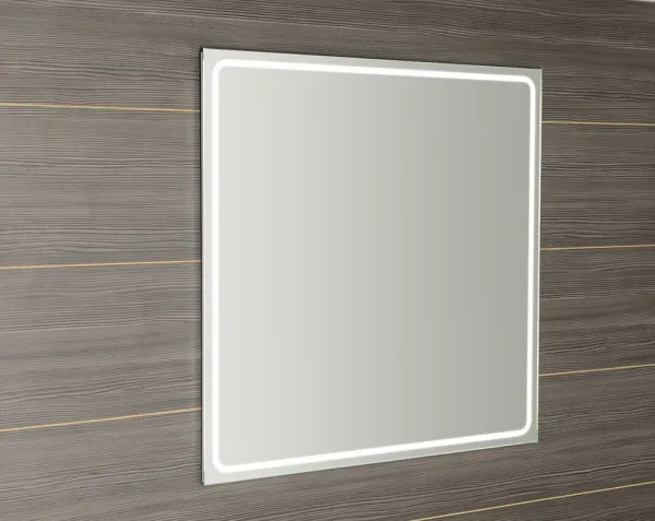 SAPHO - Zrkadlo GEMINI s LED osvetlením 900x900 GM092