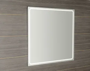 SAPHO - Zrkadlo GEMINI s LED osvetlením 900x900 GM092