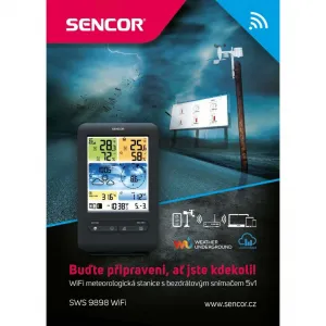 SENCOR SWS 9898 meteostanica s bezdrôtovým snímačom 5v1