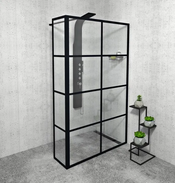 GELCO - CURE BLACK sprchová zástena 1400 číre sklo CB140