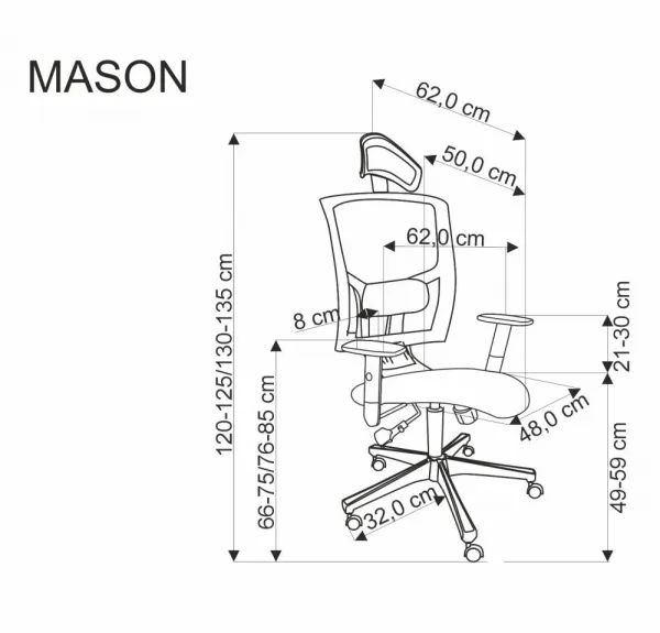 Kancelárske kreslo MASON Halmar
