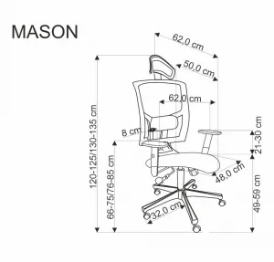 Kancelárske kreslo MASON Halmar