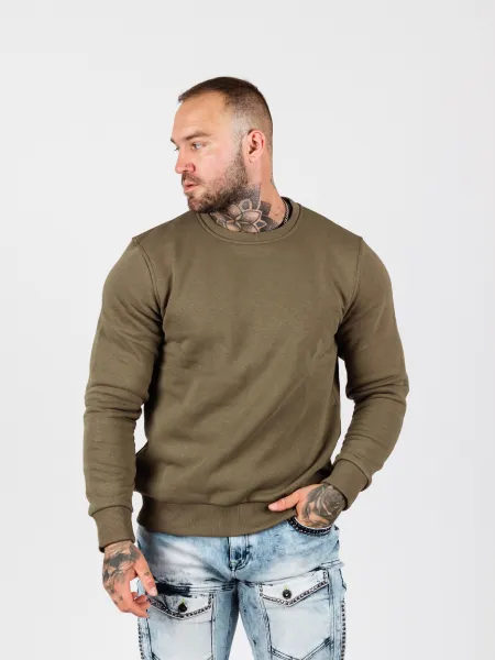 Pánska mikina CIPO & BAXX CL558 KHAKI Farba: Khaki, Konfekčná veľkosť: M