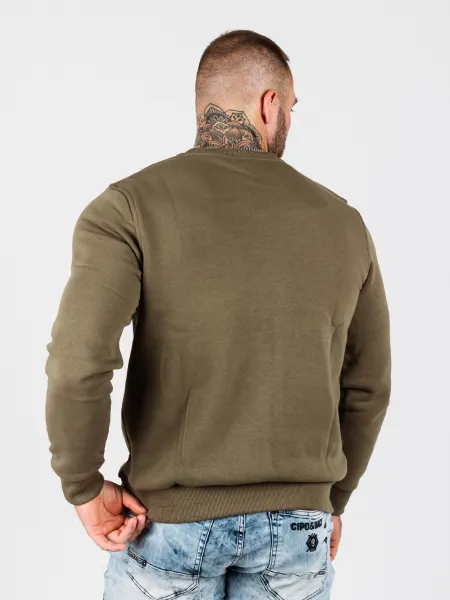 Pánska mikina CIPO & BAXX CL558 KHAKI Farba: Khaki, Konfekčná veľkosť: M