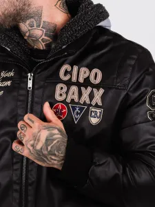Pánska bunda CIPO & BAXX CM215 BLACK Farba: Čierna, Konfekčná veľkosť: L