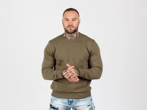 Pánska mikina CIPO & BAXX CL558 KHAKI Farba: Khaki, Konfekčná veľkosť: M
