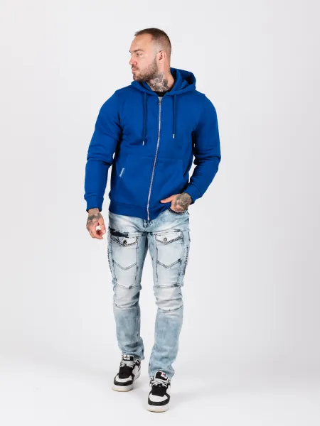 Pánska mikina CIPO & BAXX CL556 SAXEBLUE Farba: Modrá, Konfekčná veľkosť: M