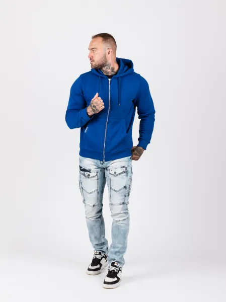 Pánska mikina CIPO & BAXX CL556 SAXEBLUE Farba: Modrá, Konfekčná veľkosť: M