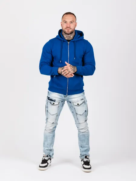 Pánska mikina CIPO & BAXX CL556 SAXEBLUE Farba: Modrá, Konfekčná veľkosť: M