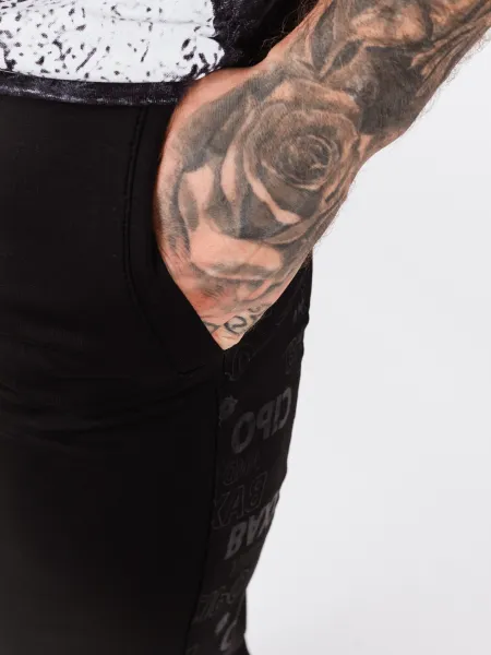 Pánske tepláky CIPO & BAXX CR157 BLACK Farba: Čierna, Konfekčná veľkosť: L