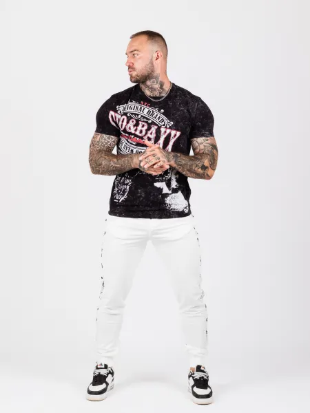 Pánske tepláky CIPO & BAXX CR157 ECRU Farba: Biela, Konfekčná veľkosť: XL