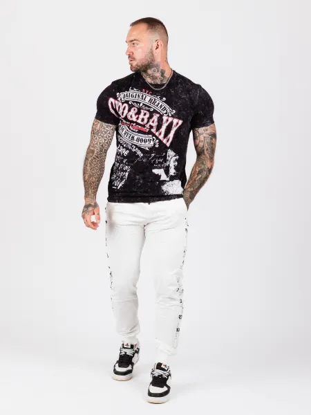 Pánske tepláky CIPO & BAXX CR157 ECRU Farba: Biela, Konfekčná veľkosť: XL