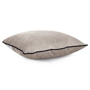 Obliečky na vankúše AmeliaHome Velvet Piping béžové, veľkosť 45x45