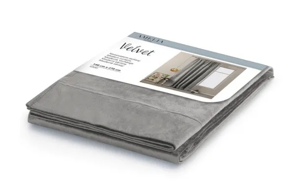 ArtFlhf Tieniaci záves VELVET PLEAT  P | 140 x 270 cm Farba: Silver