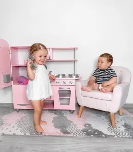 Detský koberec Bambi mraky ružový