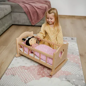 Detský koberec Bambi mraky ružový