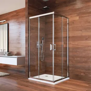 MEREO - Sprchovací kút, LIMA, štvorec, 110 cm, chróm  ALU, sklo Číre CK608A53K