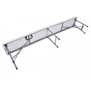Skladacia lavica pre stravovanie 180 cm biela