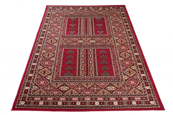 DECOREUM Koberec J930A EUFRAT červená Rozmery (v): 80x150