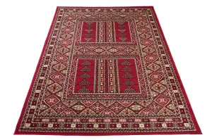 DECOREUM Koberec J930A EUFRAT červená Rozmery (v): 80x150