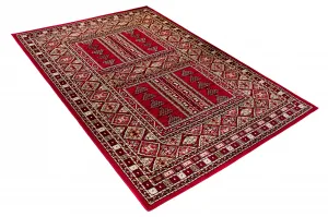 DECOREUM Koberec J930A EUFRAT červená Rozmery (v): 80x150