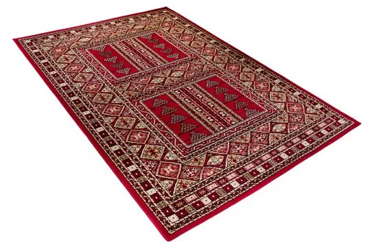 DECOREUM Koberec J930A EUFRAT červená Rozmery (v): 80x150