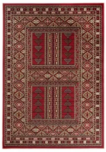 DECOREUM Koberec J930A EUFRAT červená Rozmery (v): 80x150
