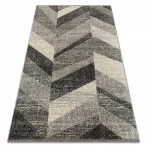 Koberec FEEL 5673/16811 HERRINGBONE čierny / sivý / krémový