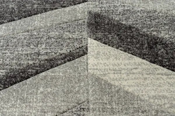 Koberec FEEL 5673/16811 HERRINGBONE čierny / sivý / krémový