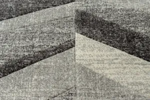 Koberec FEEL 5673/16811 HERRINGBONE čierny / sivý / krémový