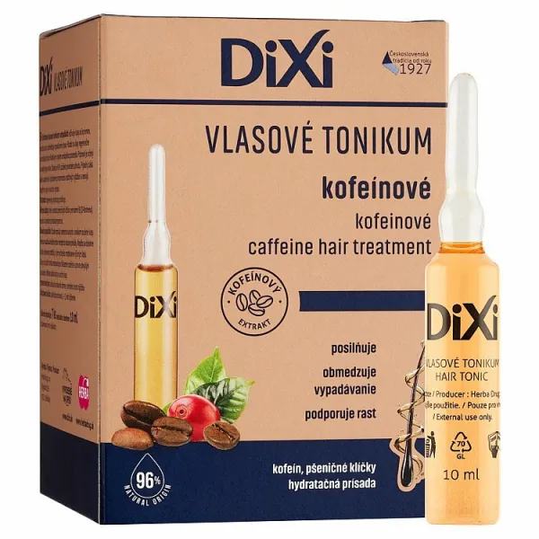 Dixi Kofeínové vlasové tonikum v ampulkách 7 x 10 ml