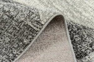 Koberec FEEL 5673/16811 HERRINGBONE čierny / sivý / krémový