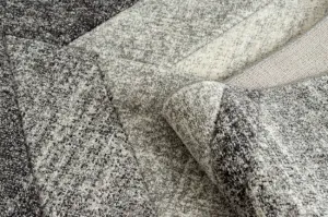 Koberec FEEL 5673/16811 HERRINGBONE čierny / sivý / krémový