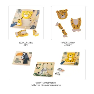 Zopa detské drevené puzzle Zebra