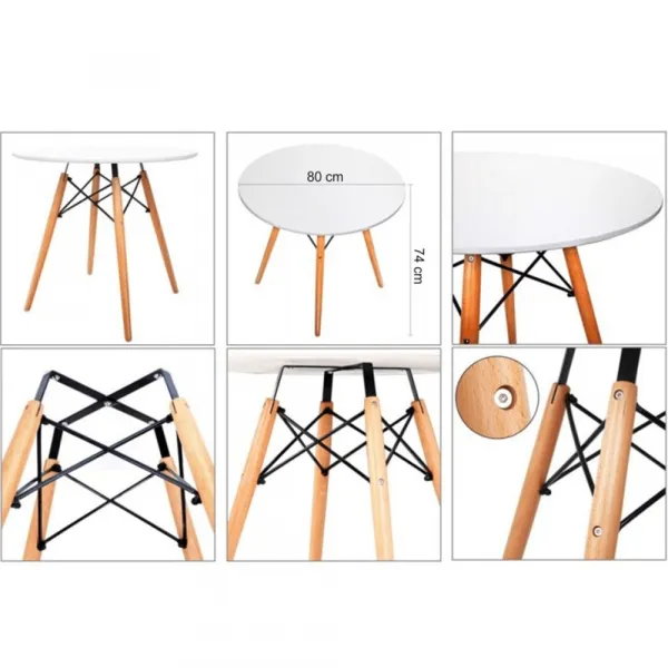 Jedálenský stôl GAMIN NEW Tempo Kondela 80 cm