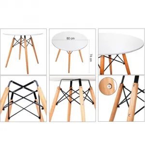 Jedálenský stôl GAMIN NEW Tempo Kondela 80 cm
