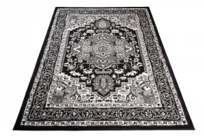 DECOREUM Koberec EUFRAT  čierny Rozmery (v): 80x150