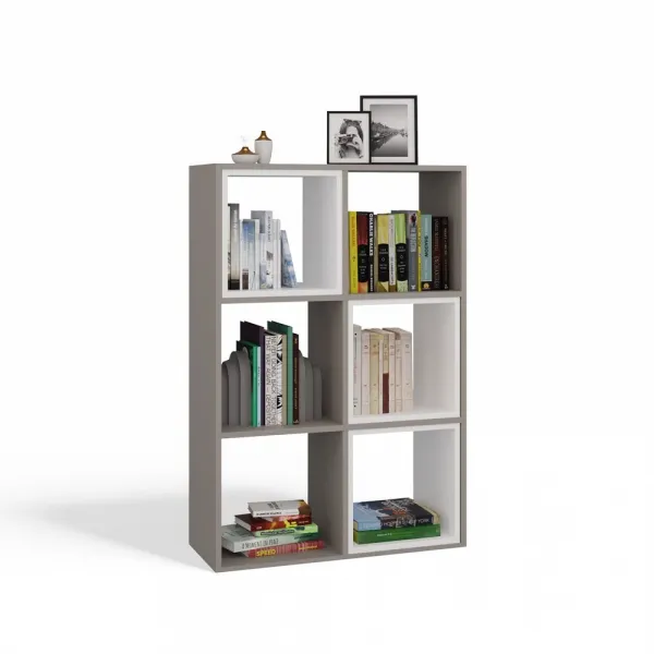 TP Living Regál Malax 110 cm šedý