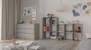 TP Living Regál Malax 110 cm šedý