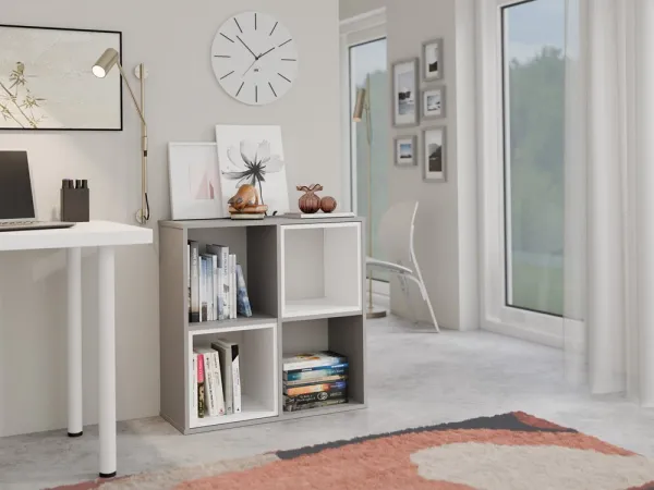TP Living Regál Malax 2x2 šedý