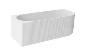 BESCO - Voľne stojaca vaňa DENAYA biela, sifón so štrbinovým prepadom - Farba - Biela, Farba sifónu - Čierna, Rozmer vane - 150 × 75 cm, Spôsob prevedenia - Ľavé VANDENA150LB