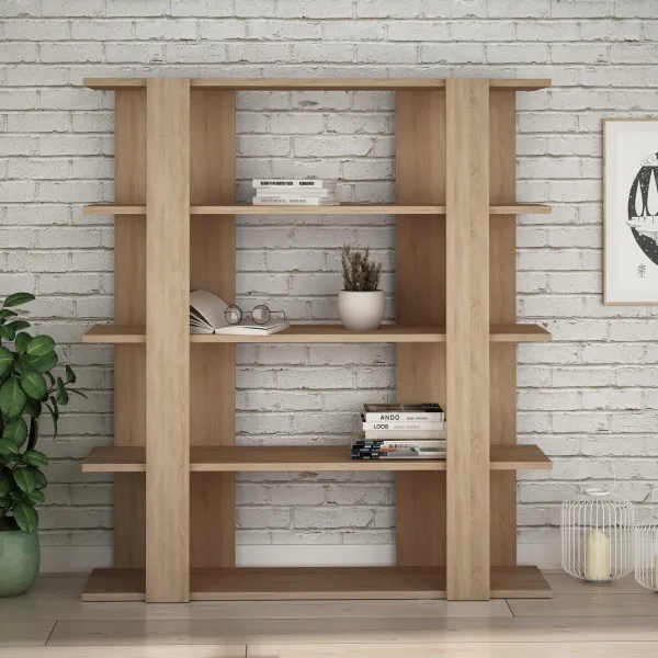 Moderná knižnica Houseland Tita dub prírodný