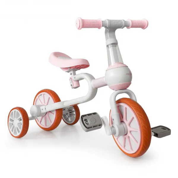 Balančný bicykel 4v1 - rúžový